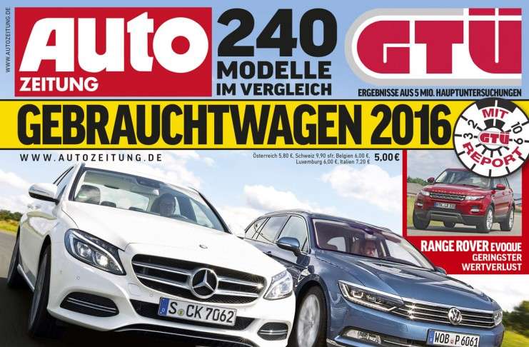 GTÜ-Gebrauchtwagenreport 2016: Deutsche Autos holen den Sieg
