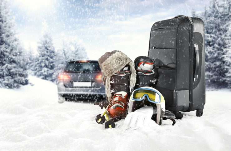 Mit Winterreifen sicher in den Winterurlaub Fahrt in den Winterurlaub